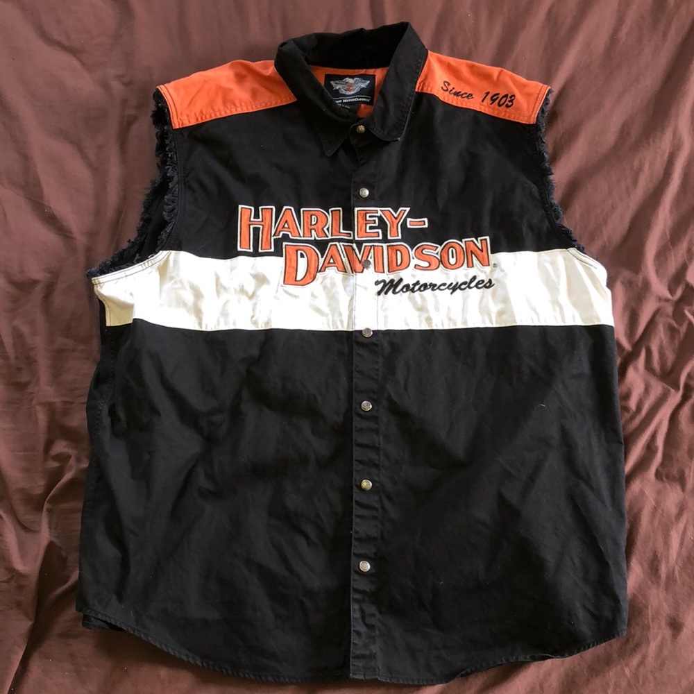 Harley Davidson vest and tank